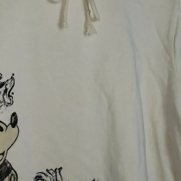 Disney M/L 14-18 Mickey Mouse Cream Sweatshirt - Picture 8 of 8